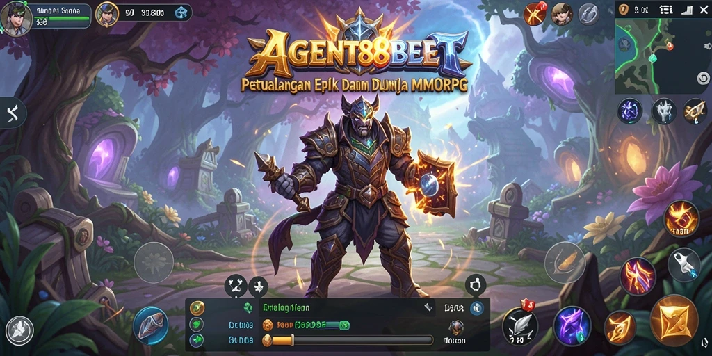 Tampilan gameplay menakjubkan dari AGENT88BET dalam dunia MMORPG.