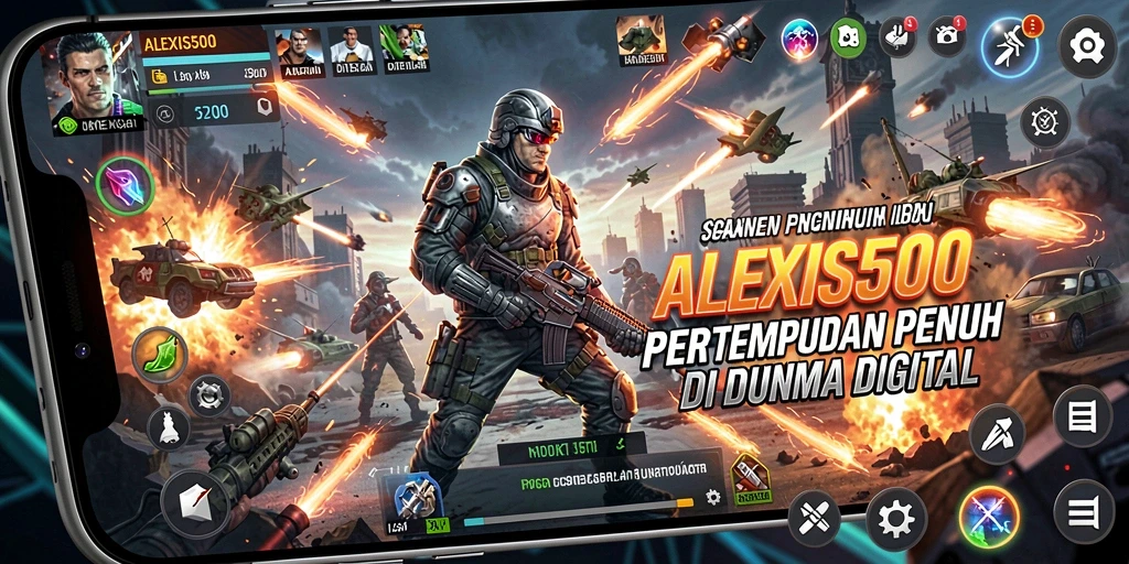 Tangkapan layar menunjukkan aksi gameplay seru di ALEXIS500.
