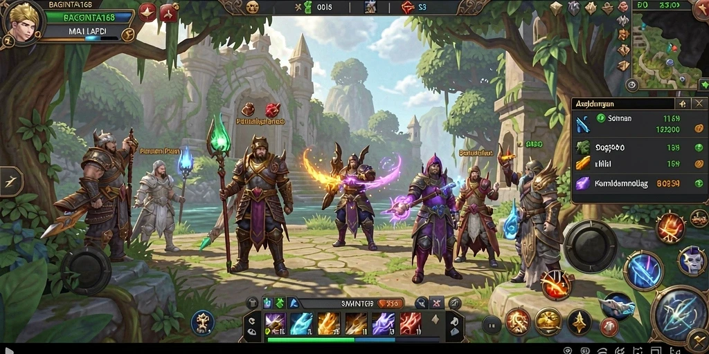 Screenshot gameplay yang menunjukkan pertarungan mendebarkan di BAGINTA168.