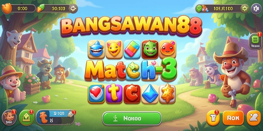 Tampilan gameplay BANGSAWAN88 yang penuh warna dan menantang.