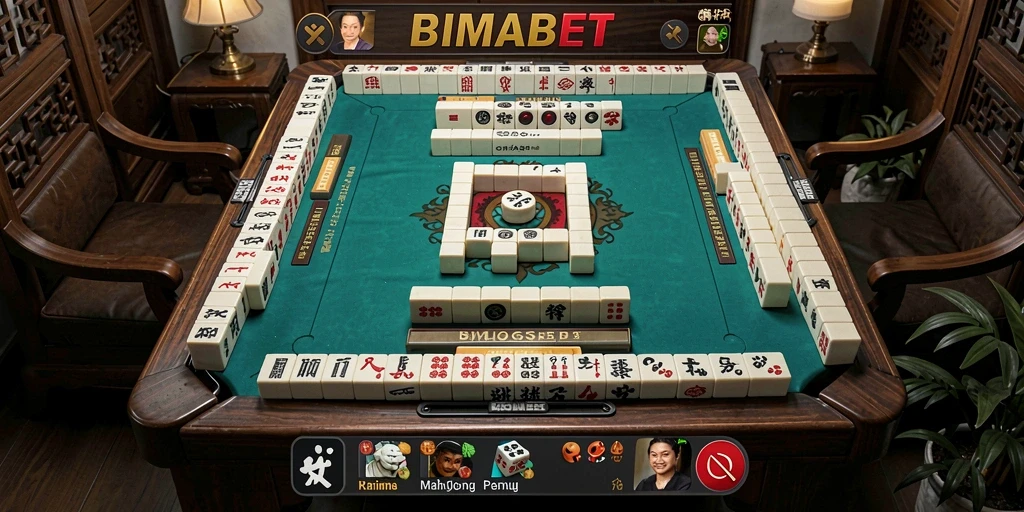 Tangkapan layar utama BIMABET menampilkan gameplay Mahjong yang seru.
