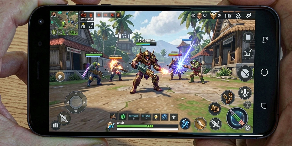 Tampilan gameplay menarik dan strategis dari BOS5000.