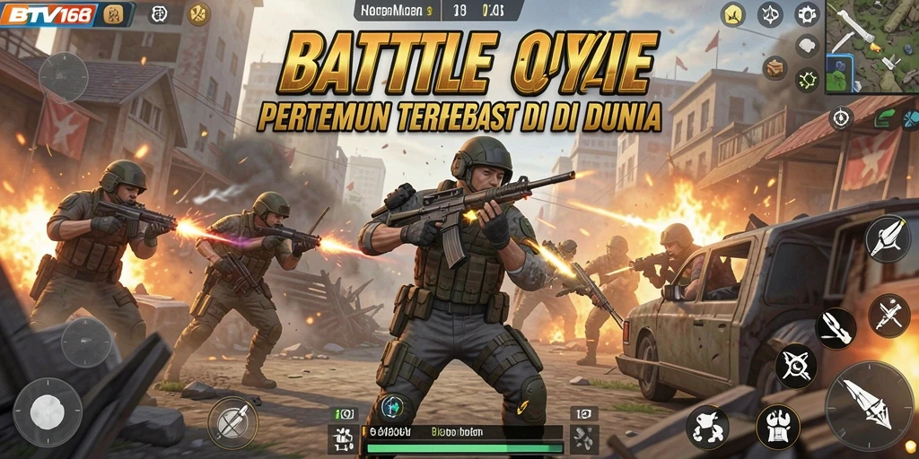 Tampilan gameplay BTV168 yang mendebarkan dalam pertempuran Battle Royale.