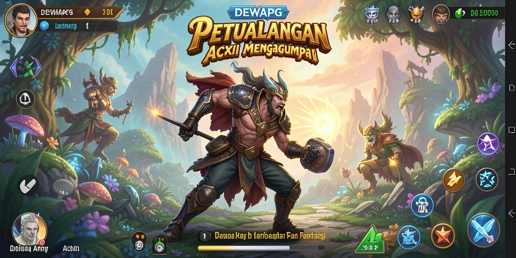 Gameplay seru dari DEWAPG dengan pertarungan epik