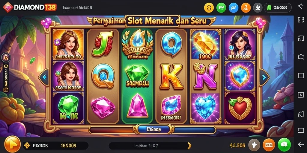 Tampilan gameplay menarik dari DIAMOND138 yang menggambarkan slot seru.