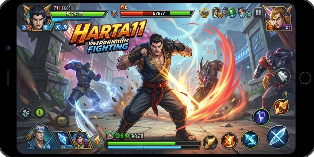 Tampilan gameplay seru dan menarik dari HARTA11 yang penuh aksi.