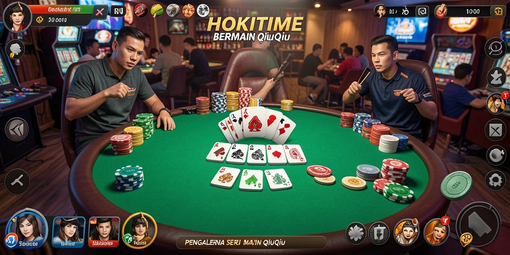 Tangkapan layar gameplay HOKITIME menampilkan aksi seru QiuQiu.