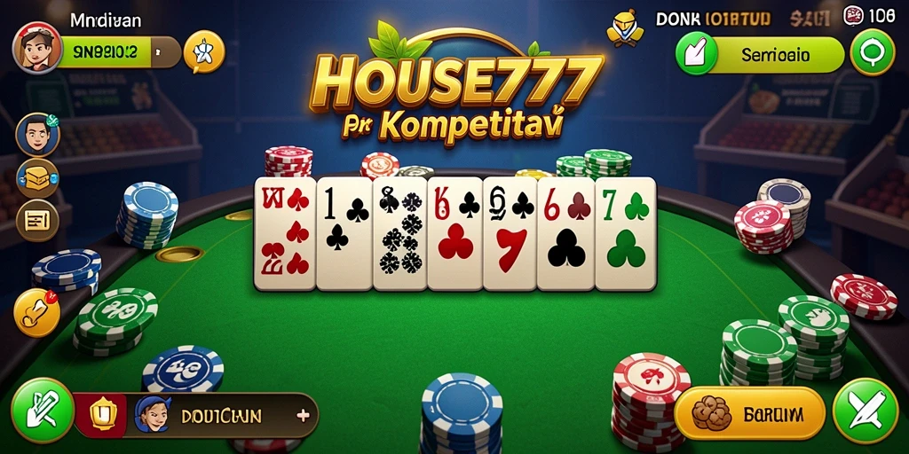 Tampilan gameplay Domino yang seru dan menantang.