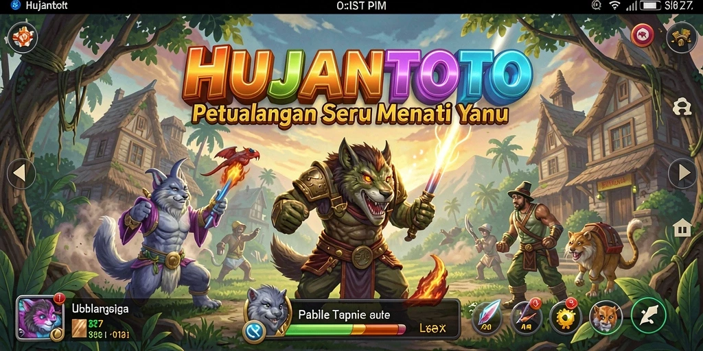 Tampilan permainan <strong>HUJANTOTO</strong> yang menakjubkan dalam dunia petualangan.
