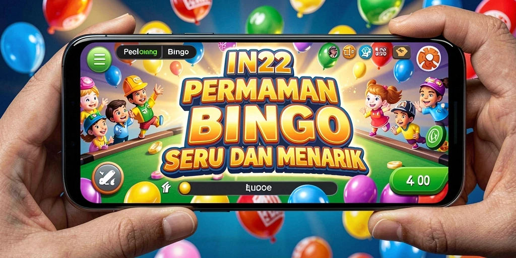 Tampilan gameplay menarik dalam aplikasi Bingo IN22.
