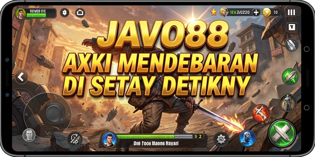 Tampilan gameplay action yang mendebarkan dalam JAVO88.
