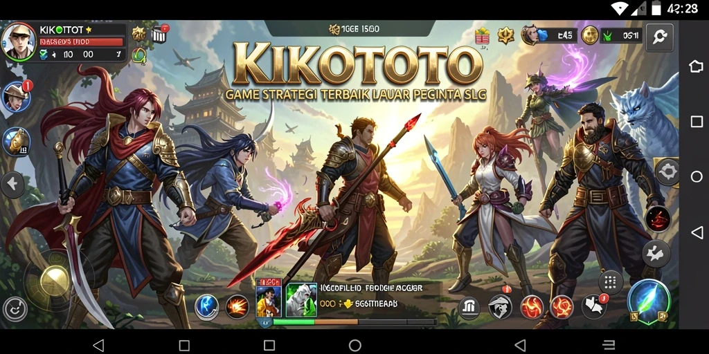 Tampilan dinamis gameplay KIKOTOTO yang memikat.
