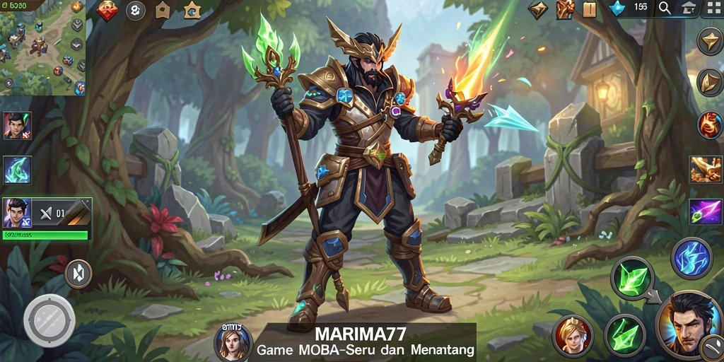 Tampilan gameplay seru dari <strong>MARIMA77</strong> dengan pertarungan tim yang intens.
