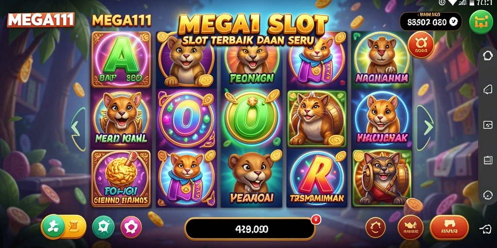 Tampilan menarik dari gameplay MEGA111 di mesin Slot.