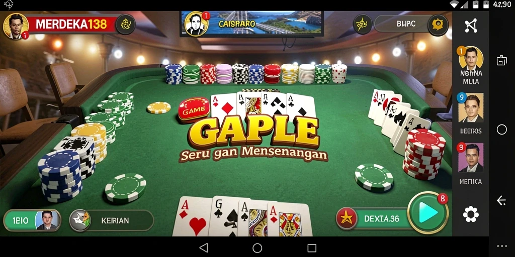 Tampilan gameplay seru dan menantang dalam MERDEKA138.