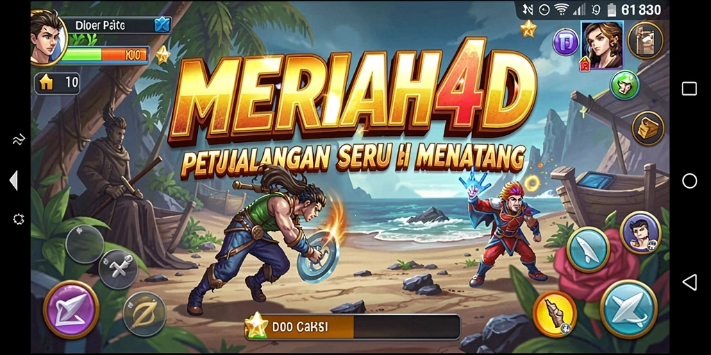 Screenshot gameplay MERIAH4D menampilkan aksi seru dalam petualangan.