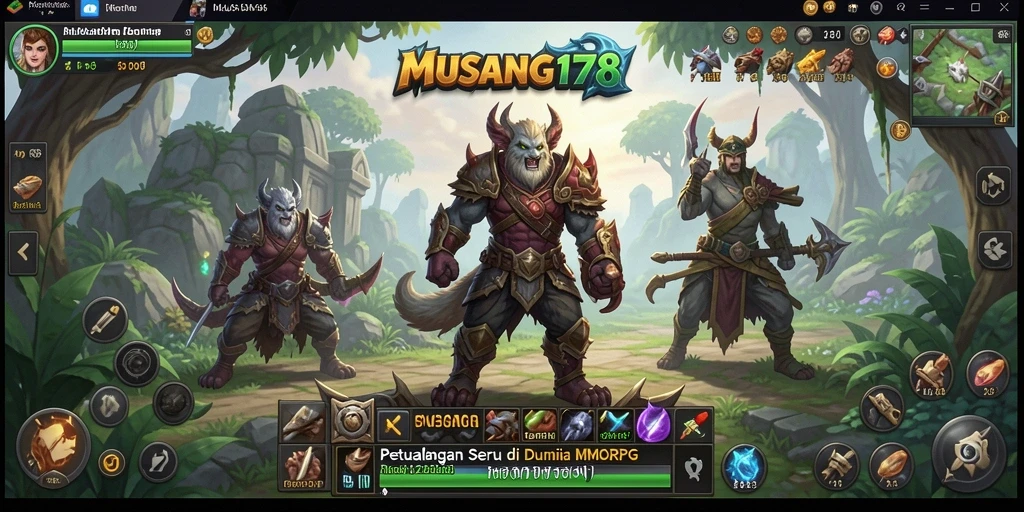 Screenshot dari gameplay seru MUSANG178 dalam dunia MMORPG.