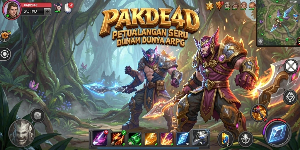 Tampilan gameplay PAKDE4D yang penuh aksi dan strategi.