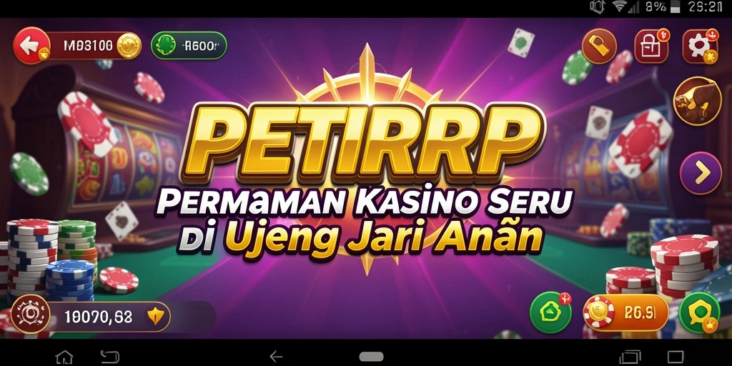 Tampilan gameplay PETIRRP yang menggembirakan dan penuh warna.