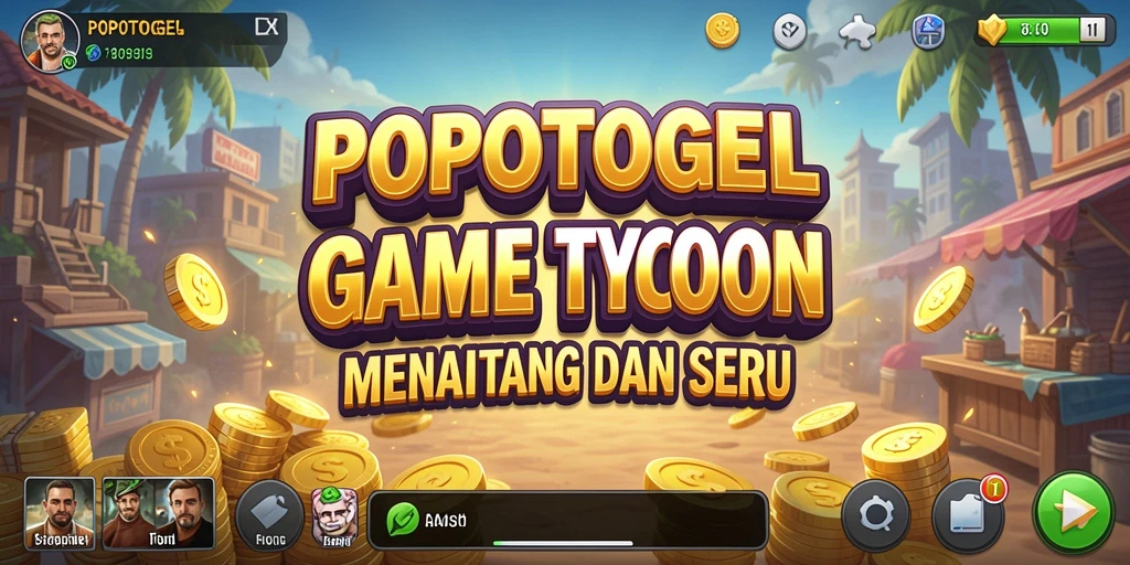 Tampilan gameplay menarik dari POPOTOGEL, menunjukkan keseruan membangun bisnis.