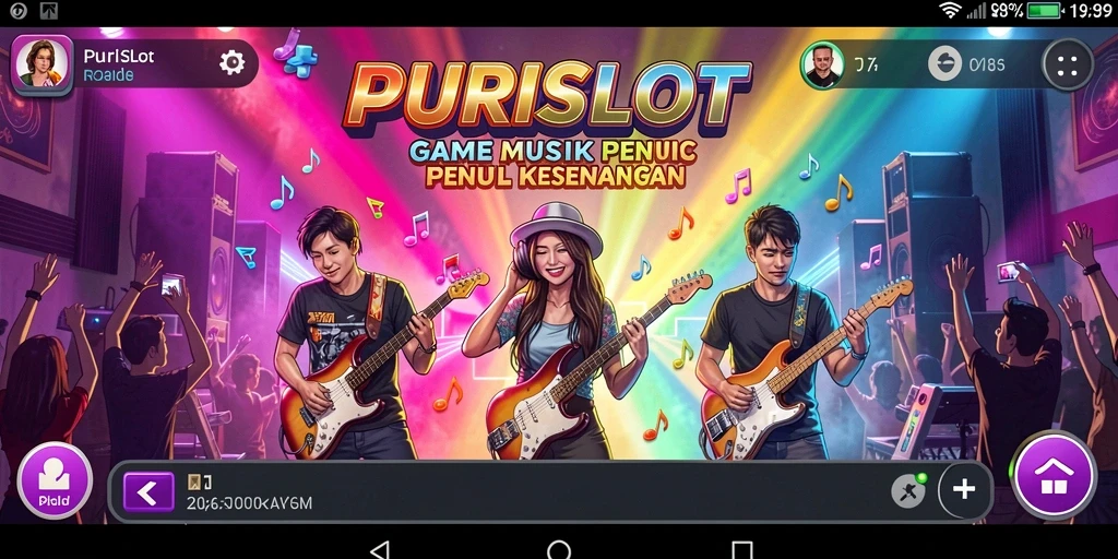 Tampilkan gameplay seru dari aplikasi musik PURISLOT.