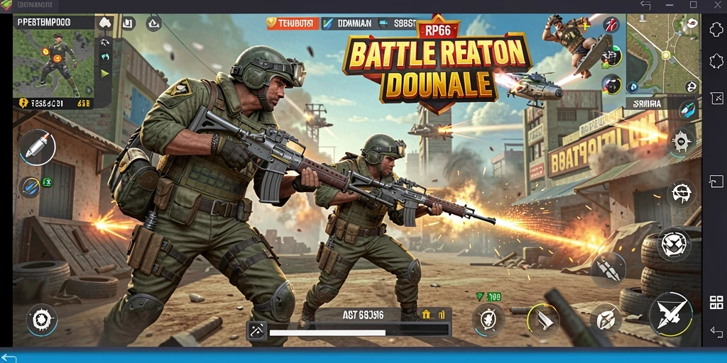 Gameplay RP66 yang seru dalam mode Battle Royale.