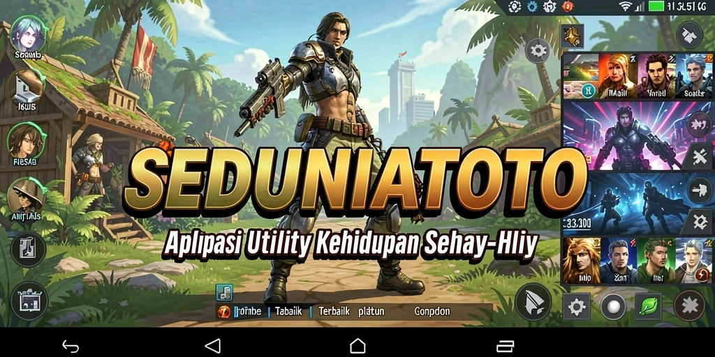 Tampilan antarmuka SEDUNIATOTO yang user-friendly dan fungsional.