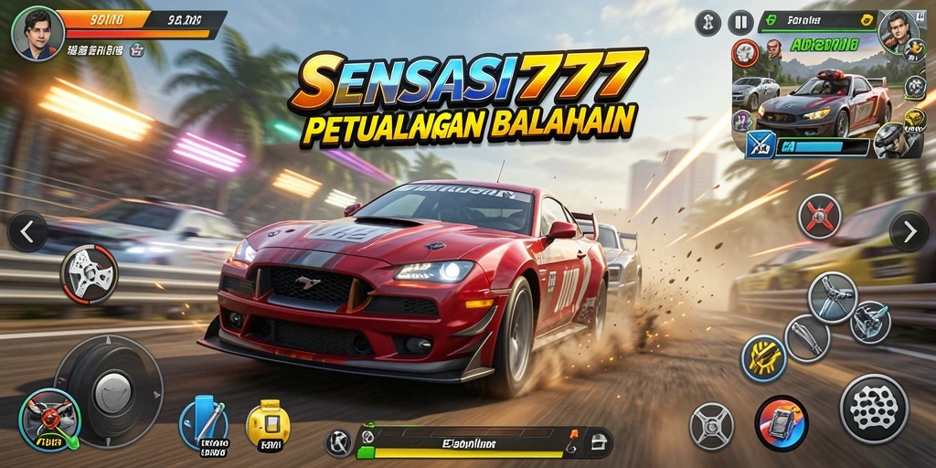 Gameplay Racing intens di <strong>SENSASI777</strong> dengan grafik menawan.