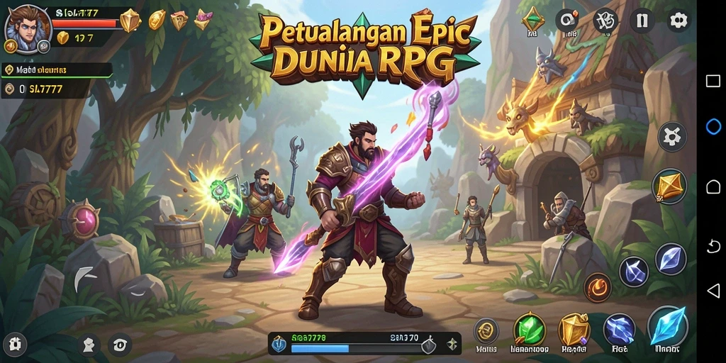 Tampilan menarik dari gameplay RPG SIA777 yang memukau.