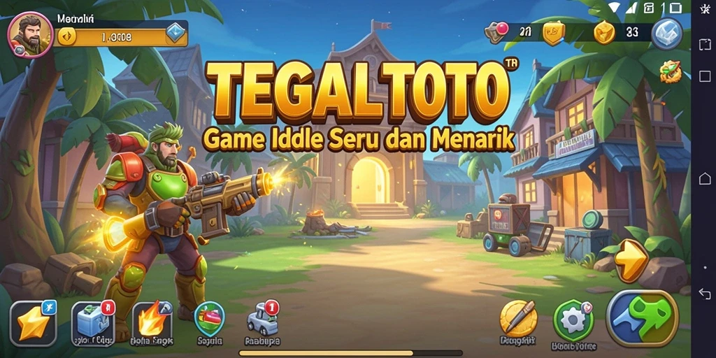Screenshot gameplay TEGALTOTO menampilkan serunya bermain game Idle yang santai.