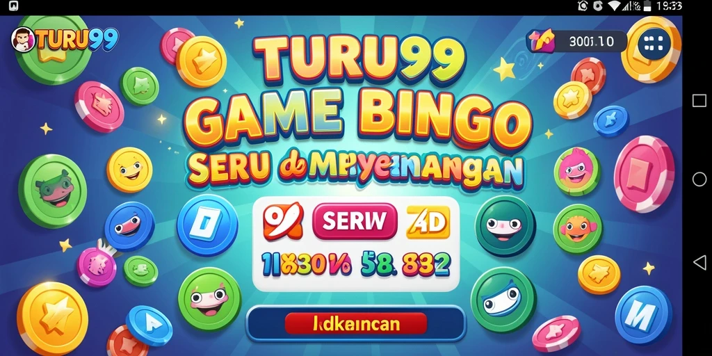 Tampilan gameplay seru dalam TURU99 yang menampilkan suasana Bingo.