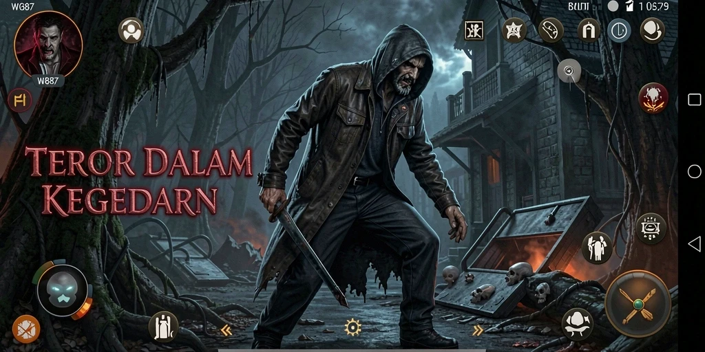 Gameplay WG87 yang menegangkan dan penuh kegelapan.