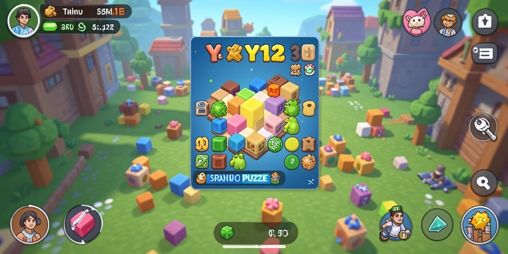 Screenshot gameplay YY123 menampilkan tantangan puzzle yang menarik.